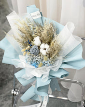 Load image into Gallery viewer, Prestige Wrap Preserved Roses To You (Flowers of Roses Blue Tone Blue Design)