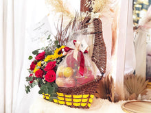 Load image into Gallery viewer, Extravagant Fruit Flower Basket To You (Sunflower and Roses Design)