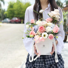 Load image into Gallery viewer, Flower Box To You (Pastel Quicksand Pink Flower Design)