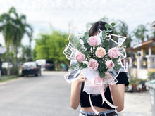 Load image into Gallery viewer, Prestige Bouquet To You (Pink Roses Eucalyptus Design )