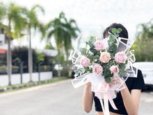 Load image into Gallery viewer, Prestige Bouquet To You (Pink Roses Eucalyptus Design )