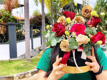 Load image into Gallery viewer, Hot Air Ballon To You (Warm Red Gold Flower Design-Medium Size)