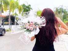 Load image into Gallery viewer, Prestige Bouquet To You (Pink Roses Eucalyptus Style Wrap Design)