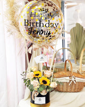 Load image into Gallery viewer, Hot Air Ballon To You (Confetti Gold Premium Sunflower Quicksand Roses-Small Size)
