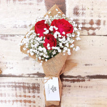 Load image into Gallery viewer, Signature Bouquet To You (Roses Red Baby Breath Design)
