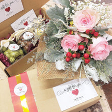 Load image into Gallery viewer, Signature Bouquet To You (Roses Pink Silver Leaf Design)