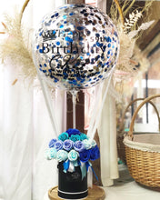 Load image into Gallery viewer, Everlasting Soap Flower Box To You - 33 Roses (Ombre Blue Design)