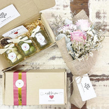 Load image into Gallery viewer, Exclusive Signature Bouquet To You (Purple Roses Carnations Silver Leaf Design)