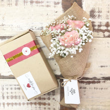 Load image into Gallery viewer, Premium Signature Bouquet To You (Kenya Coral Roses Baby Breath Design)