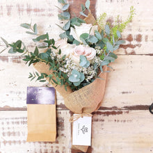 Load image into Gallery viewer, Premium Signature Bouquet To You (Quicksand Roses Eucalyptus Design)