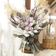 Load image into Gallery viewer, Prestige Bouquet To You (Pastel Blue Purple Unicorn Eucalyptus Style Wrap Design )