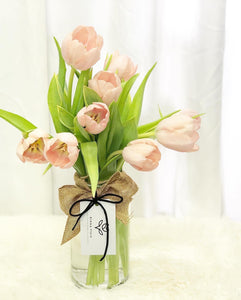 Flower Jar To You (Tulip Apricot Jar Design)