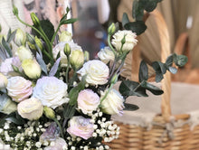 Load image into Gallery viewer, Flower Jar To You (Eustoma Lilac Blue Eucalyptus Jar Design)