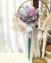 Load image into Gallery viewer, Prestige Wrap Preserved Hydrangea To You (Hydrangea Two Tone Purple Blue Design)