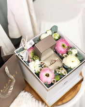 Load image into Gallery viewer, Flower Box With Gift ( Ranunculus Design)