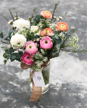 Load image into Gallery viewer, Flower Jar To You (Ranunculus 3 Colours Jar Design)