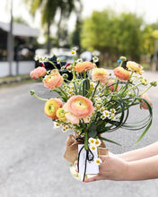 Load image into Gallery viewer, Flower Jar To You (Ranunculus Chamomile Jar Design)