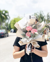 Load image into Gallery viewer, Prestige Bouquet To You (Baby Pink Roses Silver Leaf Design)