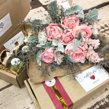 Load image into Gallery viewer, Signature Bouquet To You (Roses Pink Silver Leaf Design)