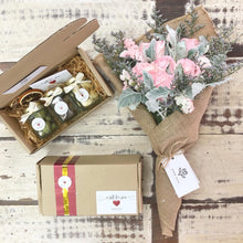 Load image into Gallery viewer, Signature Bouquet To You (Roses Pink Silver Leaf Design)