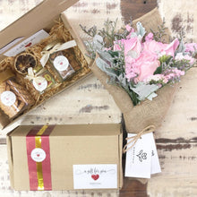 Load image into Gallery viewer, Signature Bouquet To You (Roses Pink Silver Leaf Design)