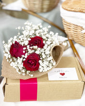 Load image into Gallery viewer, Signature Bouquet To You (Roses Red Baby Breath Design)