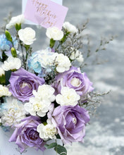 Load image into Gallery viewer, Flower Box To You (Purple White Design)