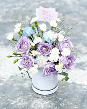Load image into Gallery viewer, Flower Box To You (Purple White Design)
