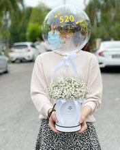 Load image into Gallery viewer, Hat Box Gypsophila To You Exclusive Design Balloon
