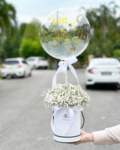 Load image into Gallery viewer, Hat Box Gypsophila To You Exclusive Design Balloon