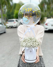 Load image into Gallery viewer, Hat Box Gypsophila To You Exclusive Design Balloon