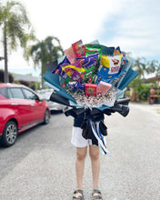 Load image into Gallery viewer, Premium Snack Bouquet To You (XXXLSize Snack Blue Black Design )