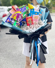 Load image into Gallery viewer, Premium Snack Bouquet To You (XXXLSize Snack Blue Black Design )