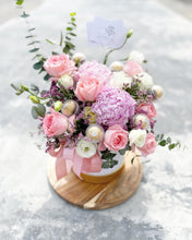 Load image into Gallery viewer, Flower Box To You (Pastel Pink Peony Roses & Ferraro Rocher Design)
