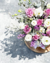 Load image into Gallery viewer, Flower Box To You (Fluffy Eustoma Lavender Roses Design)