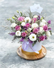 Load image into Gallery viewer, Flower Box To You (Fluffy Eustoma Lavender Roses Design)