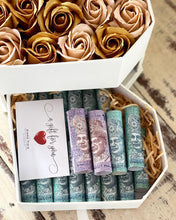 Load image into Gallery viewer, Everlasting Soap Flowers Diamond Box (Gold Earth Color Money Cash Giftbox)