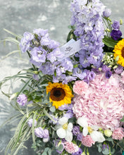 Load image into Gallery viewer, Extravagant Fruit Flower Basket To You (Purple Yellow Pink Earth Color Design )
