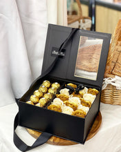Load image into Gallery viewer, Everlasting Soap Flowers Box (Gold Champagne Feraro Rocher Giftbox)