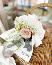 Load image into Gallery viewer, Prestige Bouquet To You (Single Stalk Cappuccino Roses & Eucalyptus Style Wrap )