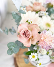 Load image into Gallery viewer, Flower Box To You (Daisy, Roses Cappuccino, Carnation Aurora Design )