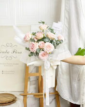 Load image into Gallery viewer, Prestige Bouquet To You (Kenya Pink Avalanche Eucalyptus Design) (Small 6 Roses)