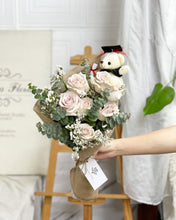 Load image into Gallery viewer, Premium Signature Bouquet To You (Quicksand Roses Eucalyptus Design)
