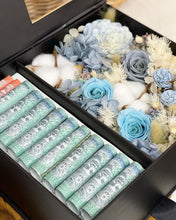 Load image into Gallery viewer, Flower Gift Cash Box To You (Blue Theme Design)