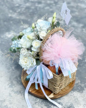 Load image into Gallery viewer, Premium Fruit Flower Basket To You (Blue White Design)