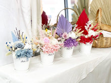 Load image into Gallery viewer, Preserved Flower Vase To You (Preserved Pink Flowers Roses, Cotton Flowers & Assorted Dried Flowers Collection)