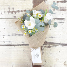 Load image into Gallery viewer, Exclusive Signature Bouquet To You (Tulip White Chamomile Eucalyptus Design)