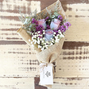 Premium Signature Bouquet To You (Cinderella Roses Eucalyptus Design)
