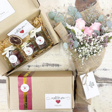 Load image into Gallery viewer, Signature Bouquet To You (Roses Pink Silver Leaf Design)