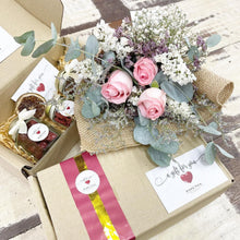 Load image into Gallery viewer, Signature Bouquet To You (Roses Pink Silver Leaf Design)